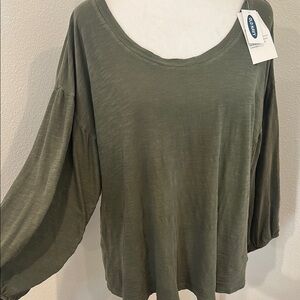 Old Navy Olive Women's Top